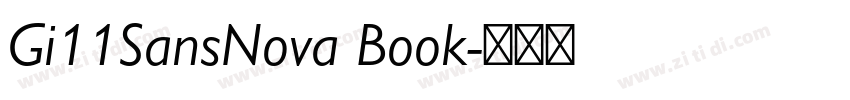 Gi11SansNova Book字体转换